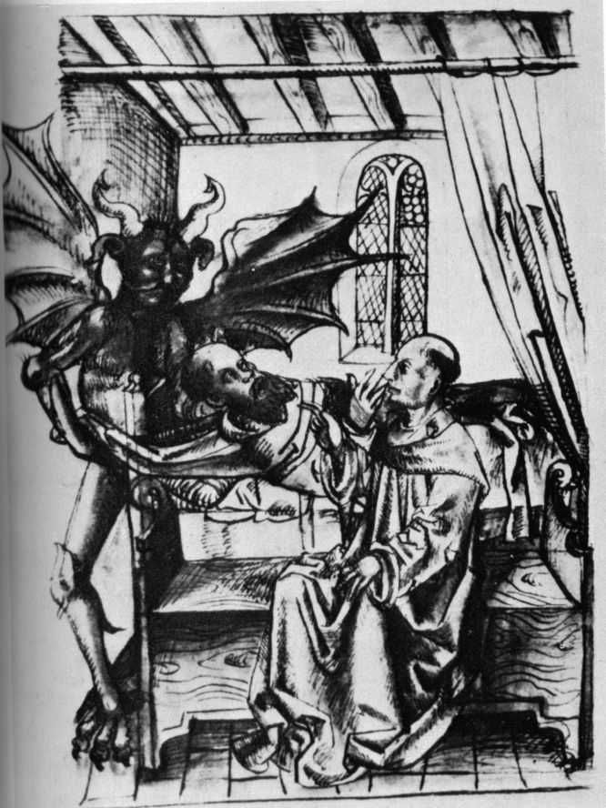 Der Teufel holt den späten Mönch, D, f. 226v